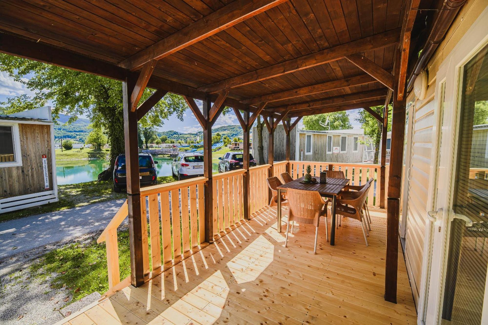 Lake View Mobile Homes With Thermal Riviera Tickets In Terme Catez 卡特兹奥布萨维 客房 照片