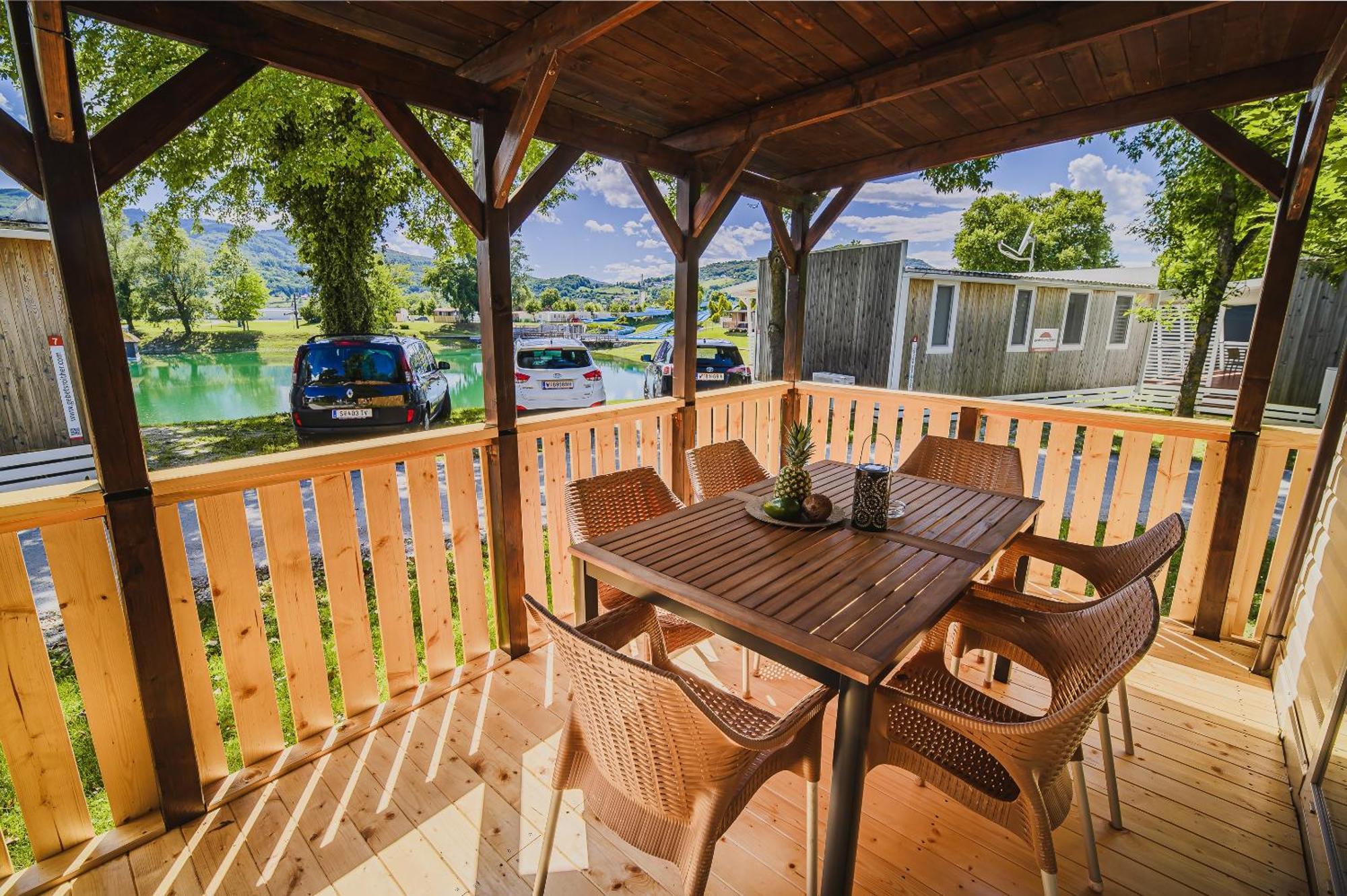 Lake View Mobile Homes With Thermal Riviera Tickets In Terme Catez 卡特兹奥布萨维 客房 照片